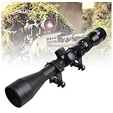 Zielfernrohr Hunter 3-9X40 Für Airsoft, Luftgewehr Und Jagdgewehr, Rotpunktvisier Zielfernrohr, Crosshair Reticle Zielfernrohre, Roten Und Grünen Punkten Optisches Zielfernrohr 20-Mm-V