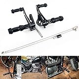 TARAZON 9cm verstellbar Vorverlegte Fußrastenanlage Fußrasten Forward Control für Honda VT600 VT600C VT600CD Deluxe Shadow 1988-2007