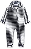 Playshoes Unisex Baby Schneeanzug Fleece-Overall Maritim, Blau (Marine/Weiß 171), (Herstellergröße: 86)