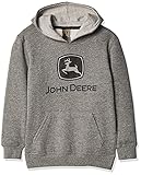 JOHN DEERE Jungen Youth Fleece Pullover Hoodie Kapuzenpulli, grau, Medium (12) US