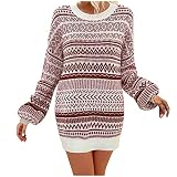 Lomelomme Strickpullover Slim Fit Weihnachtspulli Weihnachts Hoodie Lustige Pullover Weihnachts Print Langarm Christmas Sweater Weihnachtspullover mit T