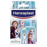 Hansaplast Kids FROZEN 2 Kinderpflaster (20 Strips), Wundpflaster mit Disney-Motiven zum Aufmuntern, schmerzlos zu entfernendes Pflaster S