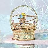 Keyohome Hölzerne Mechanische 3D Puzzle - Drehbare Mechanische Spieluhr Holzpuzzle, Starry Night Modellbausatze, Laserschnitt DIY Montage Holzmodell - Geschenk für Teen und Erw