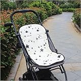 Sitzauflage Baby Sitzeinlage Baumwolle Sitzpolster kinderwagen Buggy Sitzbezug Autositz Babyschale Auflage Universal Weich Kinderwagenauflage Sommer Atmungsaktiv Sitzauflage Kindersitz S