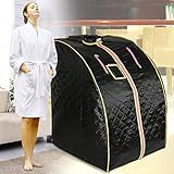 Infrarot Sauna,Mobile Sauna,Heimsauna tragbar,Heimsauna,Portable Infrarotsauna,für 1 Person,Sauna Box Indoor Folding,SPA Tragbare Heizung 1000W,fördern Sie die Durchblutung, halten Sie den Körper g