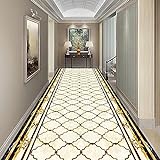 SunYe Korridor-Teppich Im Retro-Stil Im Europäischen Stil rutschfeste Und wasserdichte Rechteckige Bodenmatte Eingangsmatte Verschiedene Größen Geeignet Für Schlafzimmer Flur Eingang