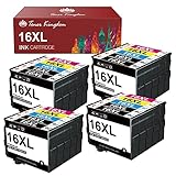 Toner Kingdom 16XL Druckerpatronen Kompatibel für Epson 16XL für Epson Workforce WF-2760 WF-2630 WF-2510 WF-2530 WF-2520 WF-2540 WF-2750 WF-2660 WF-2650 WF-2010 (8 Schwarz, 4 Cyan, 4 Magenta, 4 Gelb)