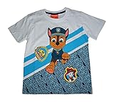 Paw Patrol Jungen T-Shirt | Kinder Kurzarm Shirt 98 / weiß