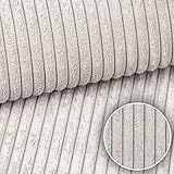 HEKO PANELS Murano Premium Cordoptik Deko Stoff Möbelstoff Polsterstoff Cord Breitcord - C