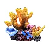 Smilyokach Retro Coral Steingarten Handwerk Harz Korallen Aquarium Ornament Künstliche Koralle Dek