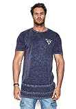 Nena & Pasadena T-Shirt Men Destroyer Acid Insignia Blue, Größe:XL