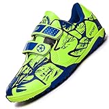 Unitysow Fußballschuhe Jungen Outdoor Athletics Low Top Trainingsschuhe Fußball Stiefel,Grün,35 EU
