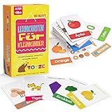 Hotifts 80 Stücke Lernkarten zum Lernen Buchstabe,Zahlen,Wörter, Farben,Formen - Lernspielzeug - Ab 2 J