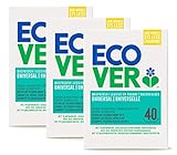 Ecover Universalwaschmittel, Lavendelduft | natürliche Herkunft, umweltfreundlich und weich für Ihre Haut | für Wäsche Farbe und Weiß | 3 x 3 kg