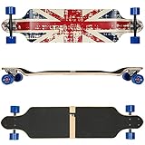 Flex1 bis 122kg - Drop Down Longboard (Flex1 bis 122kg, England - Drop Down - Ahornholz)