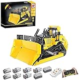 Onenineten Technik Ferngesteuert Bulldozer Bausteine, 2.4Ghz/APP RC Bulldozer Modell Bauset mit Fernbedienung und Motors, 1866+ Teile Klemmbausteine Kompatibel mit Lego T