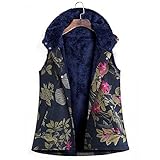 ZYYM Weste Damen Outdoor Kapuzen Weste äRmellos Fleeceweste Teddyfell Warm Fellweste Damen Kunstfell Jacke Teddyfleece Fellweste Winter Casual Kapuzenjacke Elegante Cardigan äRmellose Mantel Park