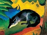 1art1 Franz Marc - Der Blaue Fuchs, 1911 Poster Kunstdruck 80 x 60