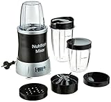 GOURMETmaxx Nutrition Mixer Deluxe 10-teiliges Set für Smoothies & Co. | 22.000 Umdrehungen für extra vitaminreiche Smoothies aus Obst & Gemüse | Inklusive 3 Bechern, To-Go Deckel, Rezep