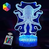 3D-Lampe, optische Täuschung, Nachtlicht, Cthulhu, Heimdekoration, Geschenke für Kinder, Geburtstag, W