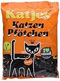 Katjes Katzen Pfötchen Großpackung – Würzig-süßes Lakritz in kleiner runder Form – Herrlich weiche Konsistenz – Natürlich alles Veggie (1 x 500 g)