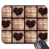 Starings Mauspads Volkskunst Nach Hause Sweet Home Collage Herzen Rutschfeste M