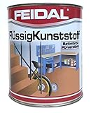 Feidal Flüssigkunststoff, zum Versiegeln und Beschichten von Betonböden, Farblos Seidenmatt / Tuffmatt / 750