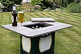 1a-Handelsagentur Bierkastenaufsatz aus Holz Getränkekastenaufsatz Stehtisch Biertisch B