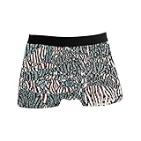 NO Herren Boxershorts Unterwäsche Badehose Geschenk für Männer Bunt Leopard Tiger Print, einfarbig, X-Larg