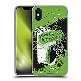 Head Case Designs Offizielle Zugelassen Xbox Grunge-Kunst Series S Soft Gel Handyhülle/Hülle kompatibel mit Apple iPhone X/iPhone XS