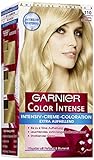 Garnier Color Intense, 110 Extra Hellblond/Dauerhafte Intensive Creme Coloration für permanente Haarfarbe (mit Perlmutt und Traubenkernöl) 3 x 1 Stück