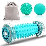 Fußmassage Gerät [3er Set] Fußmassageroller Kleine Fuss Faszienrolle, Bälle Set Igelball zur Linderung von Muskelkater plantarfasziitis, Entspannen Sie den Druck, Fußmassageg