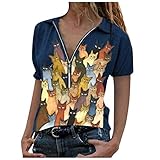 ETHKIA blusen Damen Women fairycore Grunge Long Sleeve Crop top tees Graphic Vintage Harajuku Aesthetic Tops Wings Pullovers Slim fit Kleid rot Damen Tankini ober(#NJ-A15 blusen für Damen, 3XL)