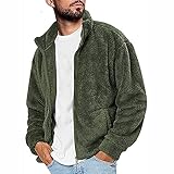 TeddyFleece Pullover mit Kapuze für Herren Sweatshirt mit Teddyfell Plüschpulli Flauschig Plüschpullover Oversize Winterpullover Super Warm Teddy Flauschige Kapuzenpulli Plüsch Kapuzenp