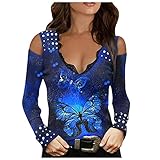 YJUU Marken Blusen Tunika Kleid Strandkleid Bluse Oberteile Hemdbluse Streifen Girls Tops Blusenhalter Tunika Knielang Lange Blusen GrößE 54 Oberteile Hemdbluse Kurzarm Tops Totenkop