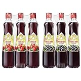 Yo Sirup Erdbeere, 6er Pack, PET (6 x 700 ml) & Schwarze Ribisel, 6er Pack, PET (6 x 700 ml)