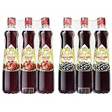Yo Sirup Erdbeere, 6er Pack, PET (6 x 700 ml) & Schwarze Ribisel, 6er Pack, PET (6 x 700 ml)