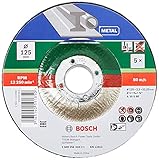 Bosch 5 Stück Trennscheibe (für Metall, Passend zu handgeführten Winkelschleifern mit einem Durchmesser der Trennscheiben von 125 mm, Zubehör Winkelschleifer)