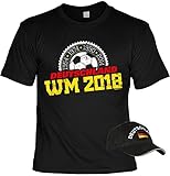 Fußball T-Shirt Deutschland mit Baseball Cap, Set, Fanartikel, Trikot - 1954 1974 1990 2014 Deutschland WM 2018