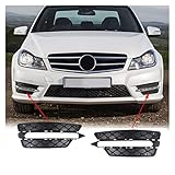 DZSSSBHD Auto Frontstoßstange Grill Nebelscheinwerfer Abdeckung Grill Für Mercedes Benz W204 C-Klasse 2012-2014