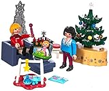 PLAYMOBIL Christmas 9495 Weihnachtliches Wohnzimmer, Ab 4 J