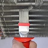 Luckyx HVAC-Lamellenkamm zum Richten von Kondensatoren und Verdampferlamellen, Reinigungsbürste für Klimaanlagen-Kondensatorlamellen, Reinigungsbürste für Kühlschlangen für universelle Kühlung