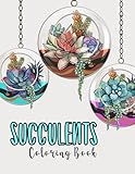 Succulents Coloring Book: Sukkulenten Malbuch für Erwachsene I Sukkulente Malbücher I Kakteen I Körperteile malen I Körper & Organe I Biolog