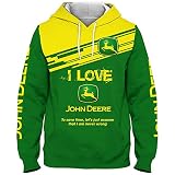 NIUFEITIANLE Hoodies,Jacken,T-Shirt,Kurze Hose John-Deere 3D Voll Drucken Strickjacke Dünn Herren & Damen Beiläufig Polyester Sweatshirt Lose/A/L