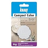 Knauf Compact Colors Farb-Pigmente – Pigment-Pulver zum Einfärben von Putz, nicht staubend, hoch konzentriert und wischfest, Muschel, 6-g