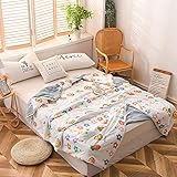 bjyxszd Kühlende Kuscheldecke aus Baumwolle, Sommer Klimatisierungsdecke, gewaschener Baumwoll-Kindersommer coolen Steppdecke, Geschenk-Quilt einzelner Doppel-Quiltkern-29_150 * 200