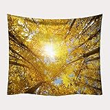 YDyun Wandteppich Wandtuch, Wandbehang Tuch,Baumwolle Wand tucher Strandtuch Zweig Druckdeck