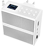 VR-Radio Badradio: Steckdosenradio mit DAB+/FM, Bluetooth, USB, Freisprecher & Akku, 6 W (Badradio DAB+)