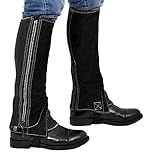 Riders Trend Girl'Nubuk halbhoch Diamontte Kristall mit Reißverschluss schwarz schwarz Small; 36,8 cm (14,5 Zoll)