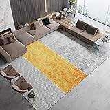 Geometrischer Teppich Für Wohnzimmer Teppich Kinder Schlafzimmer Nachttipps Weiche Quadrat Flaumige Teppiche Home Sofa Tischdekor Matte(Size:140X200CM,Color:C)